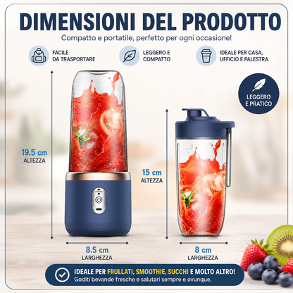 Frullatore Portatile Ricaricabile USB 400 ml
